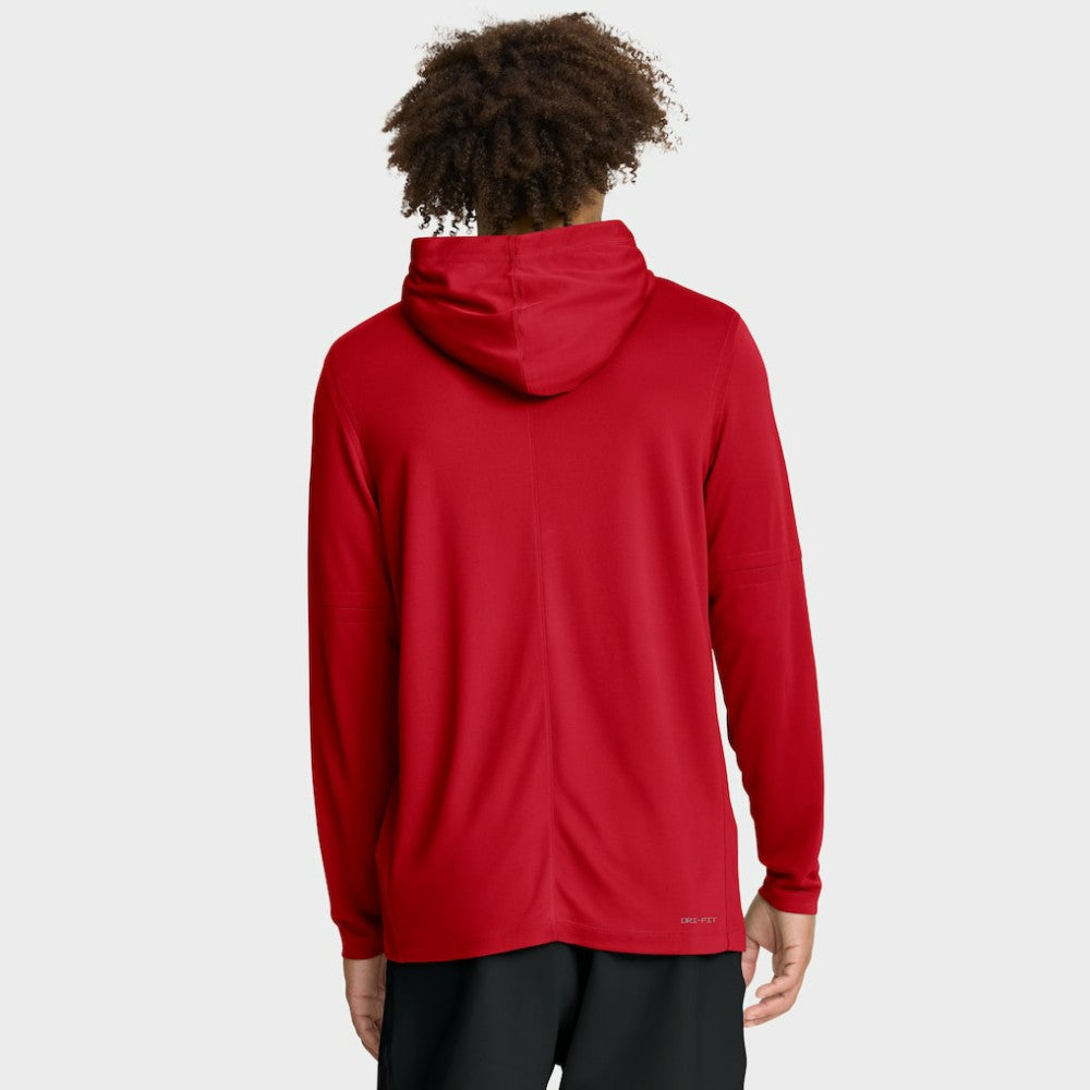 Los Angeles Angels Nike Authentic Collection Dri-FIT Long Sleeve Hooded T-Shirt - Red - Nike Online