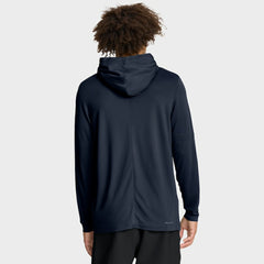 Atlanta Braves Nike Authentic Collection Dri-FIT Long Sleeve Hooded T-Shirt - Navy - Nike Discount