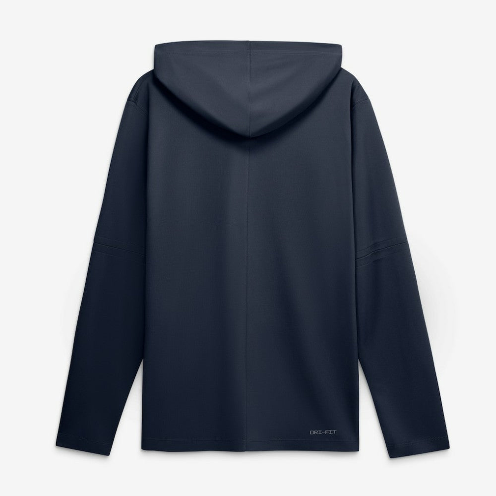 Atlanta Braves Nike Authentic Collection Dri-FIT Long Sleeve Hooded T-Shirt - Navy - Nike Discount
