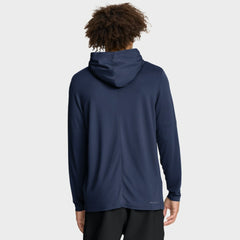 Tampa Bay Rays Nike Authentic Collection Dri-FIT Long Sleeve Hooded T-Shirt - Navy - Nike Sale