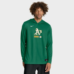 Athletics Nike Authentic Collection Dri-FIT Long Sleeve Hooded T-Shirt - Kelly Green - Nike Discount