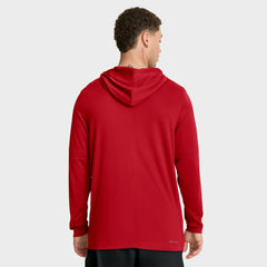 Washington Nationals Nike Authentic Collection Dri-FIT Long Sleeve Hooded T-Shirt - Red - Nike Lifestyle