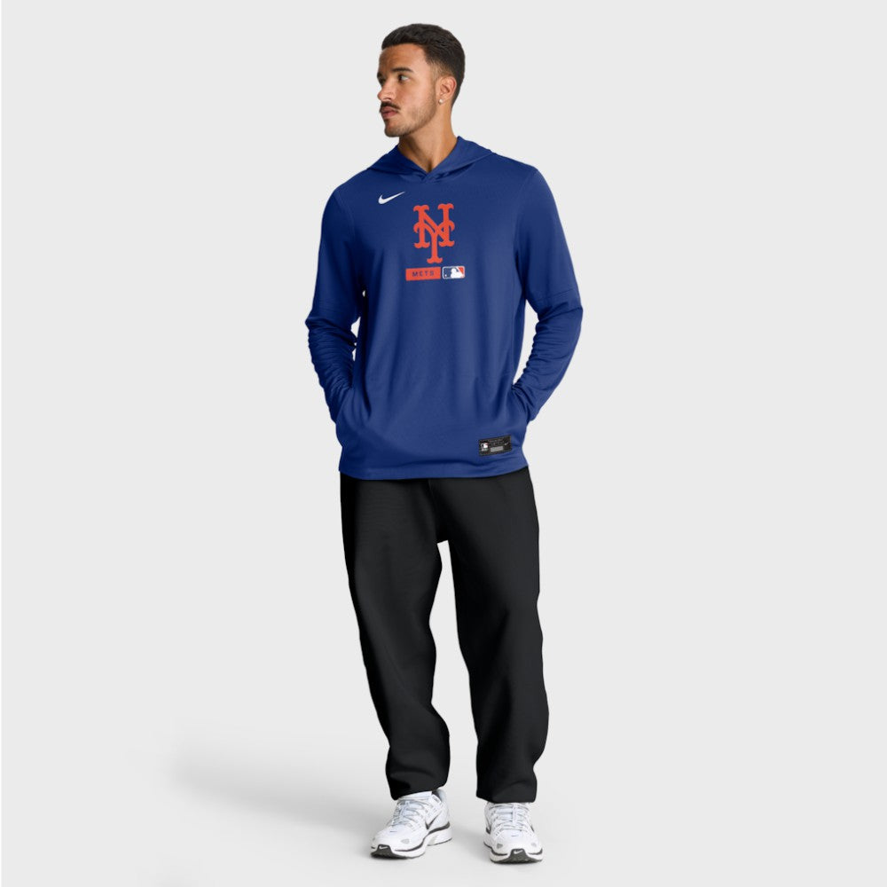 New York Mets Nike Authentic Collection Dri-FIT Long Sleeve Hooded T-Shirt - Royal - Nike Online
