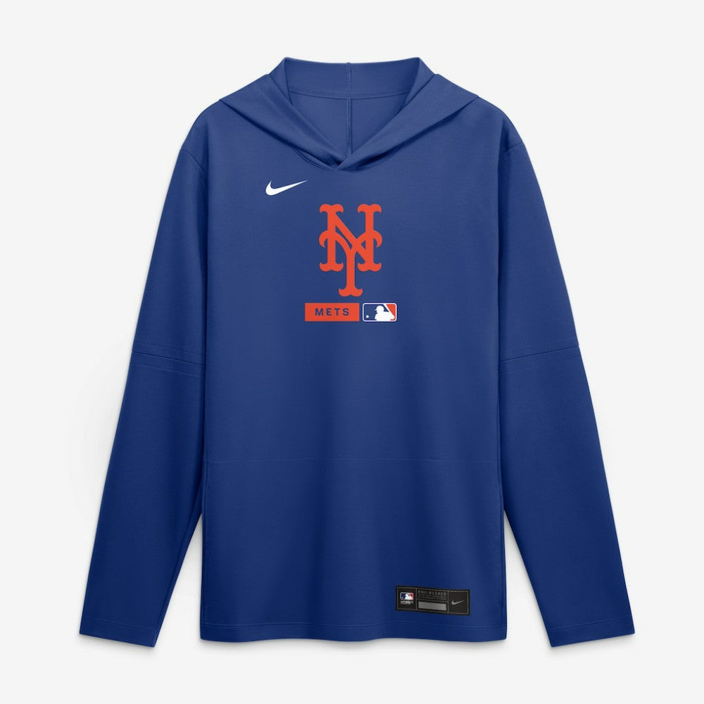 New York Mets Nike Authentic Collection Dri-FIT Long Sleeve Hooded T-Shirt - Royal - Nike Online