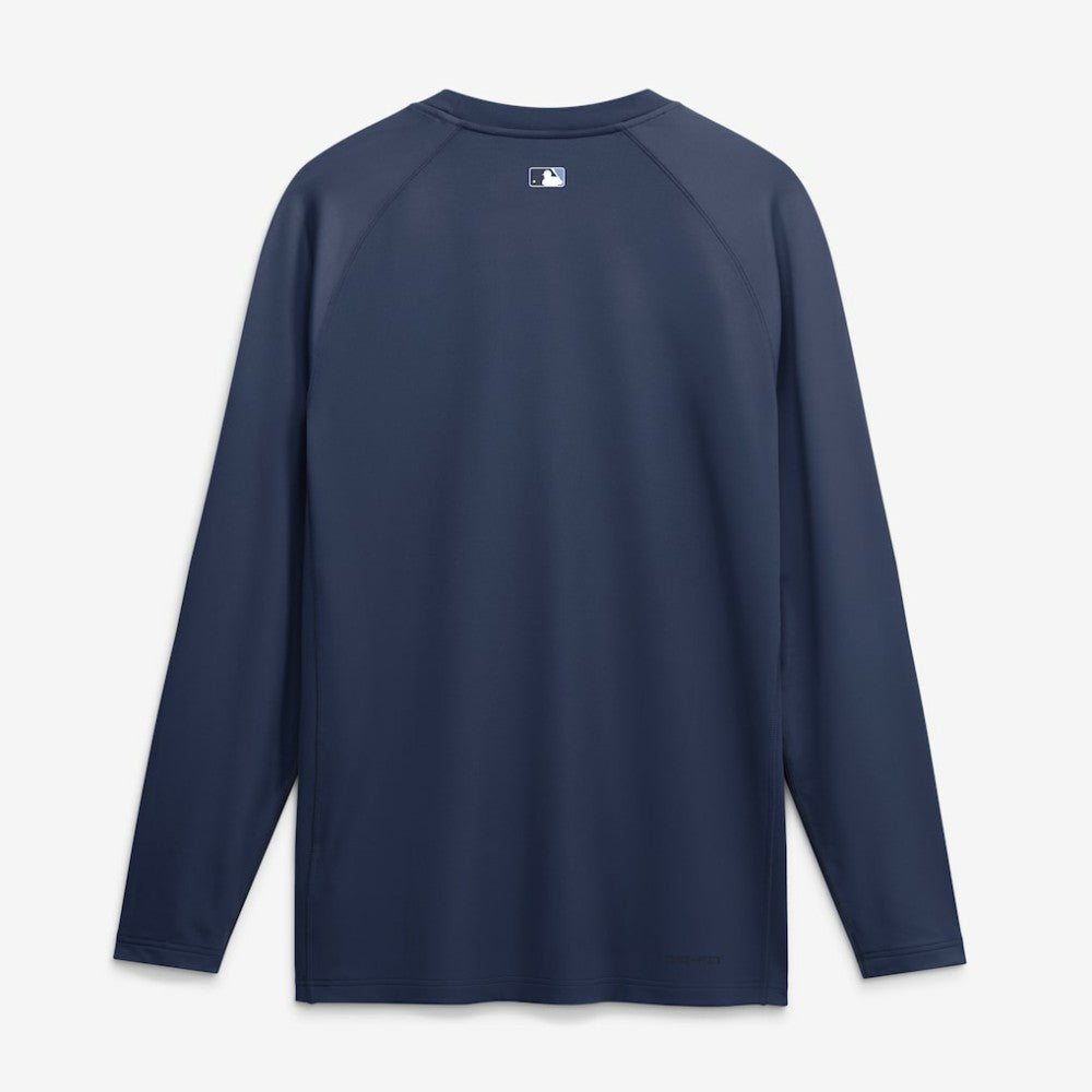 Tampa Bay Rays Nike Authentic Collection Game Time Raglan Long Sleeve T-Shirt - Navy - Nike Sale