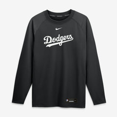 Los Angeles Dodgers Nike Authentic Collection Game Time Raglan Long Sleeve T-Shirt - Black - Nike Sale