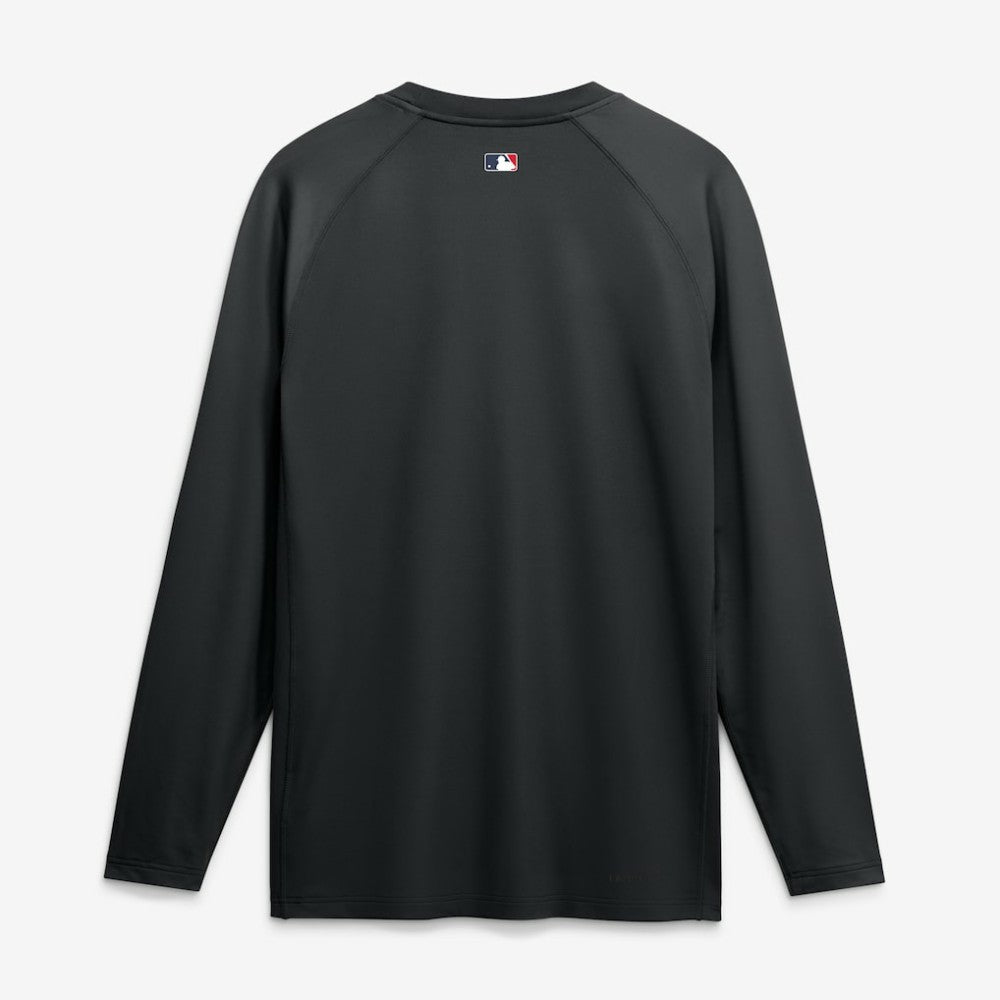 Los Angeles Dodgers Nike Authentic Collection Game Time Raglan Long Sleeve T-Shirt - Black - Nike Sale