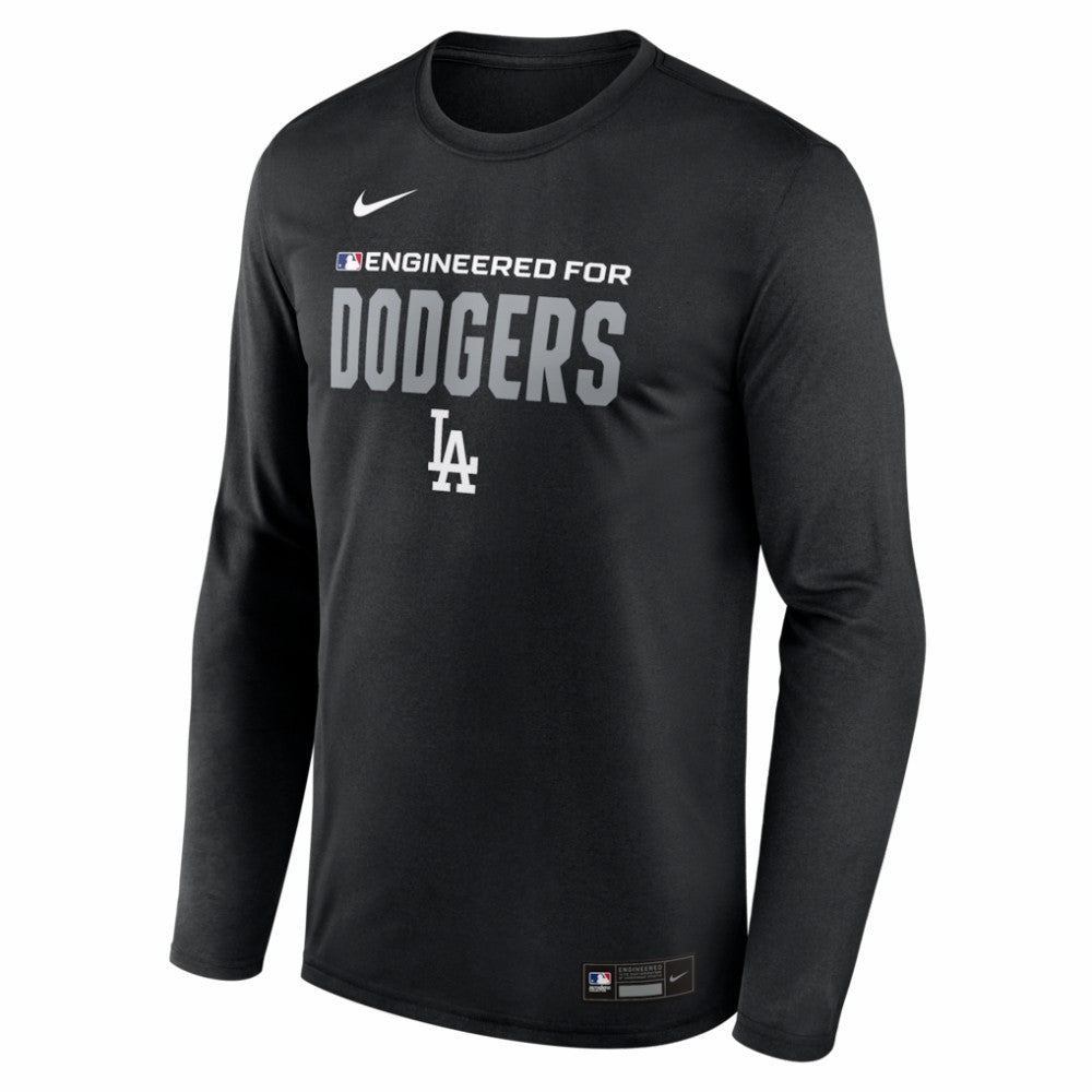 Los Angeles Dodgers Nike Authentic Collection Legend Dri-FIT Long Sleeve T-Shirt - Black - Nike on Sale
