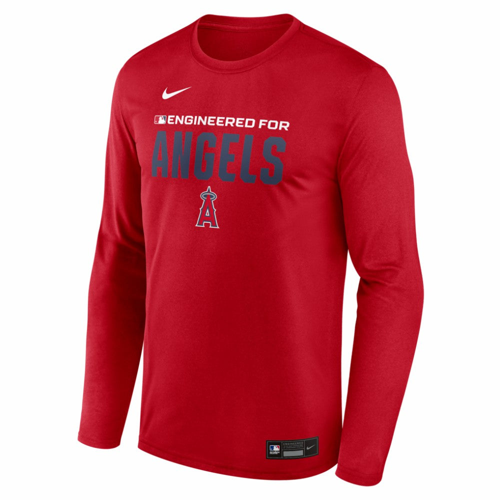 Los Angeles Angels Nike Authentic Collection Legend Dri-FIT Long Sleeve T-Shirt - Red - Nike Sale
