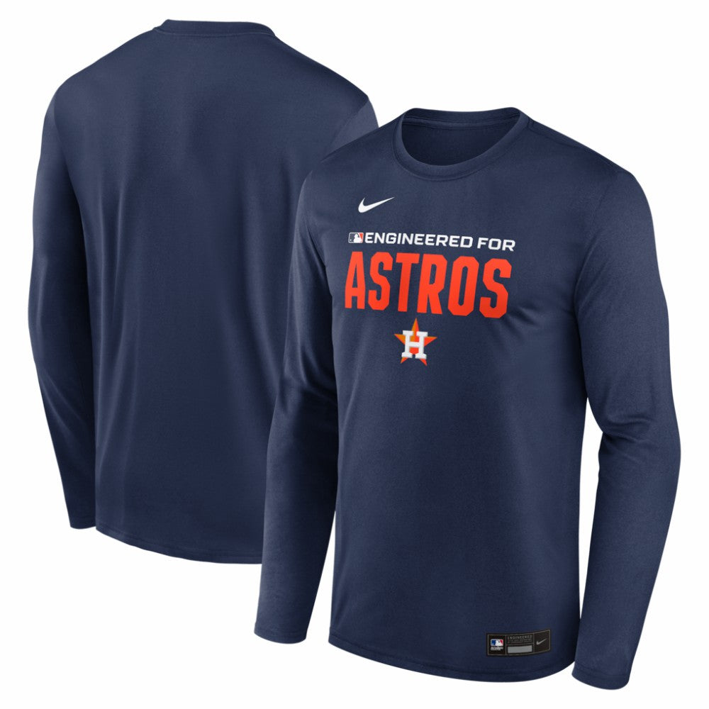 Houston Astros Nike Authentic Collection Legend Dri-FIT Long Sleeve T-Shirt - Navy - Nike on Sale