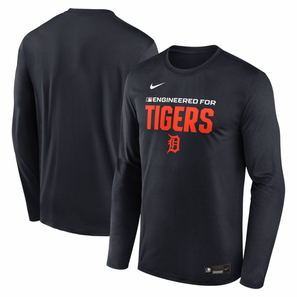 Detroit Tigers Nike Authentic Collection Legend Dri-FIT Long Sleeve T-Shirt - Navy - Nike on Sale