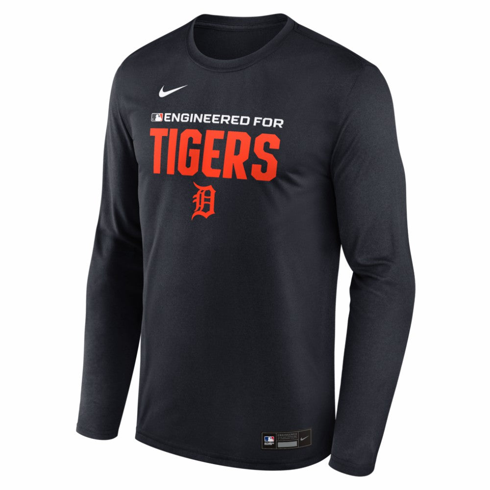Detroit Tigers Nike Authentic Collection Legend Dri-FIT Long Sleeve T-Shirt - Navy - Nike on Sale