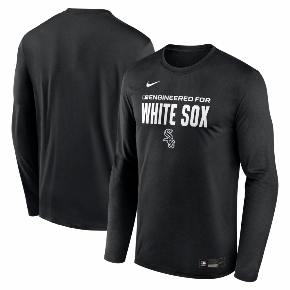 Chicago White Sox Nike Authentic Collection Legend Dri-FIT Long Sleeve T-Shirt - Black - Nike Online