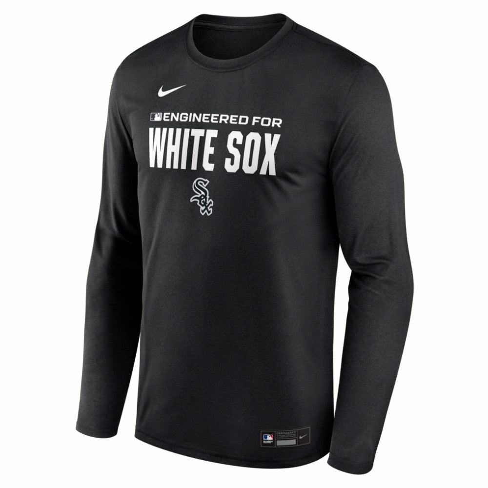 Chicago White Sox Nike Authentic Collection Legend Dri-FIT Long Sleeve T-Shirt - Black - Nike Online