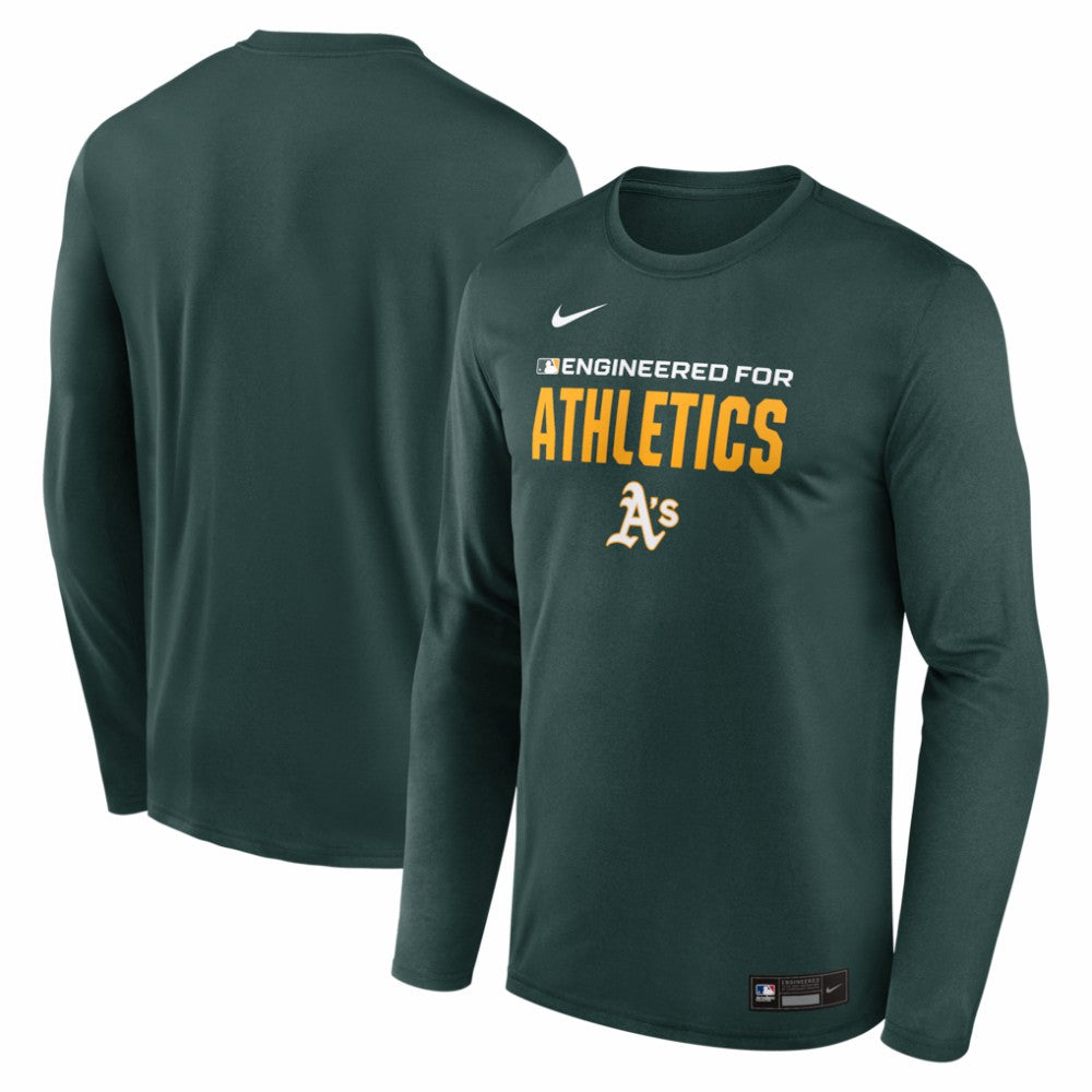 Athletics Nike Authentic Collection Legend Dri-FIT Long Sleeve T-Shirt - Green - Nike Online