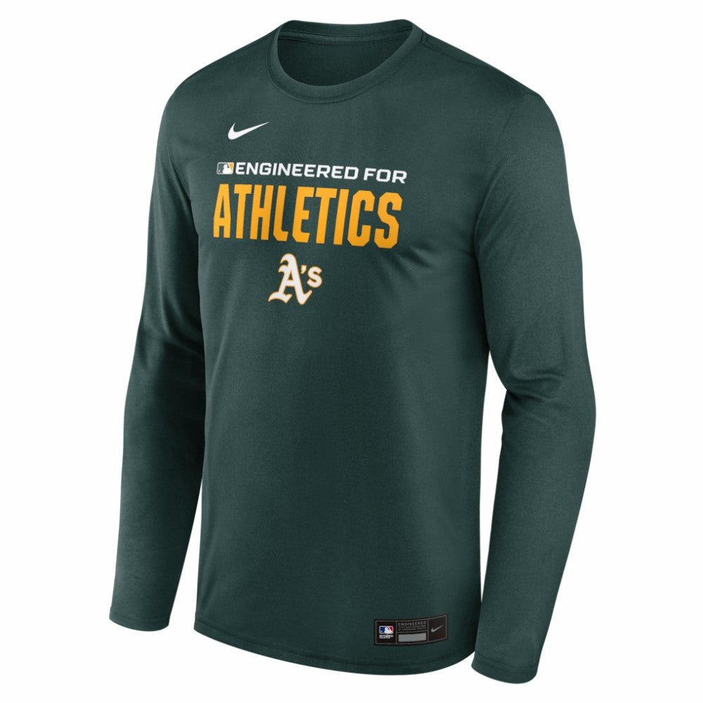 Athletics Nike Authentic Collection Legend Dri-FIT Long Sleeve T-Shirt - Green - Nike Online