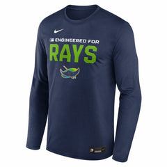Tampa Bay Rays Nike Authentic Collection Legend Dri-FIT Long Sleeve T-Shirt - Navy - Nike on Sale