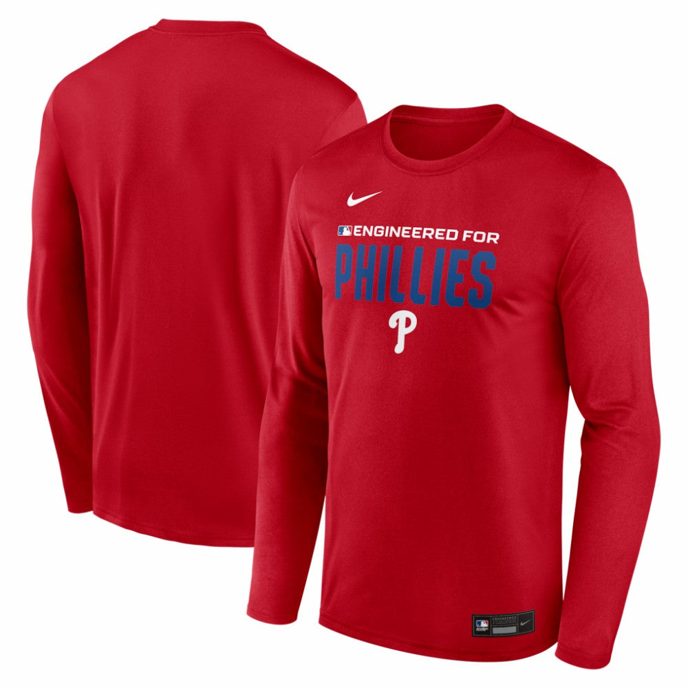 Philadelphia Phillies Nike Authentic Collection Legend Dri-FIT Long Sleeve T-Shirt - Red - Nike Online