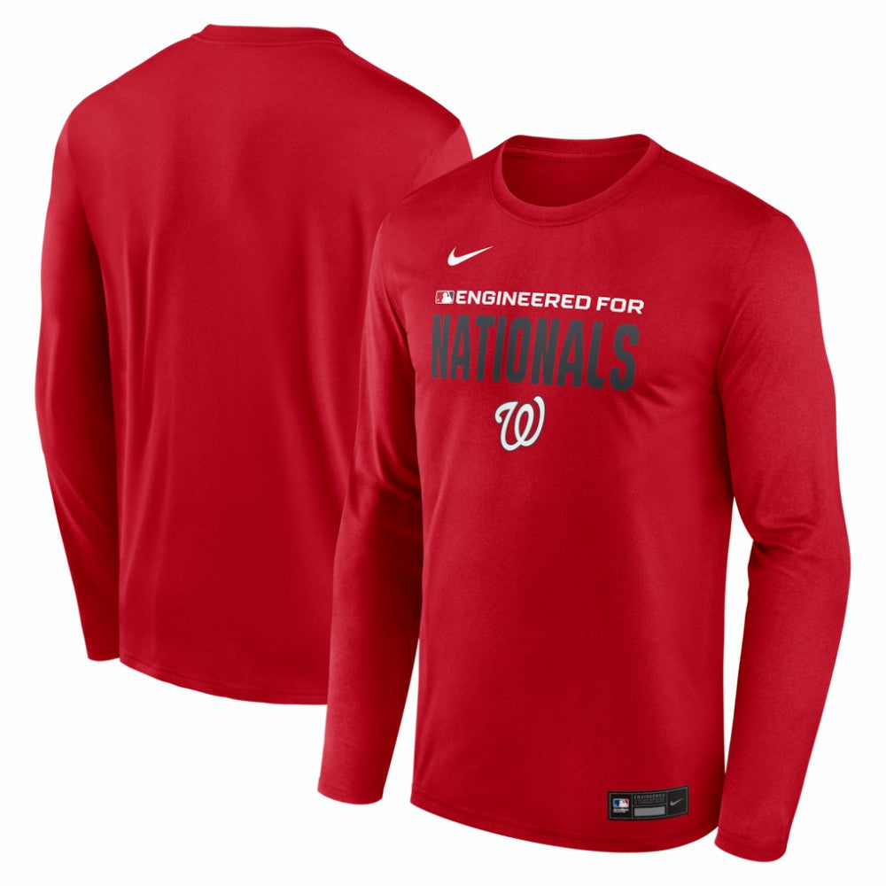 Washington Nationals Nike Authentic Collection Legend Dri-FIT Long Sleeve T-Shirt - Red - Nike Sale