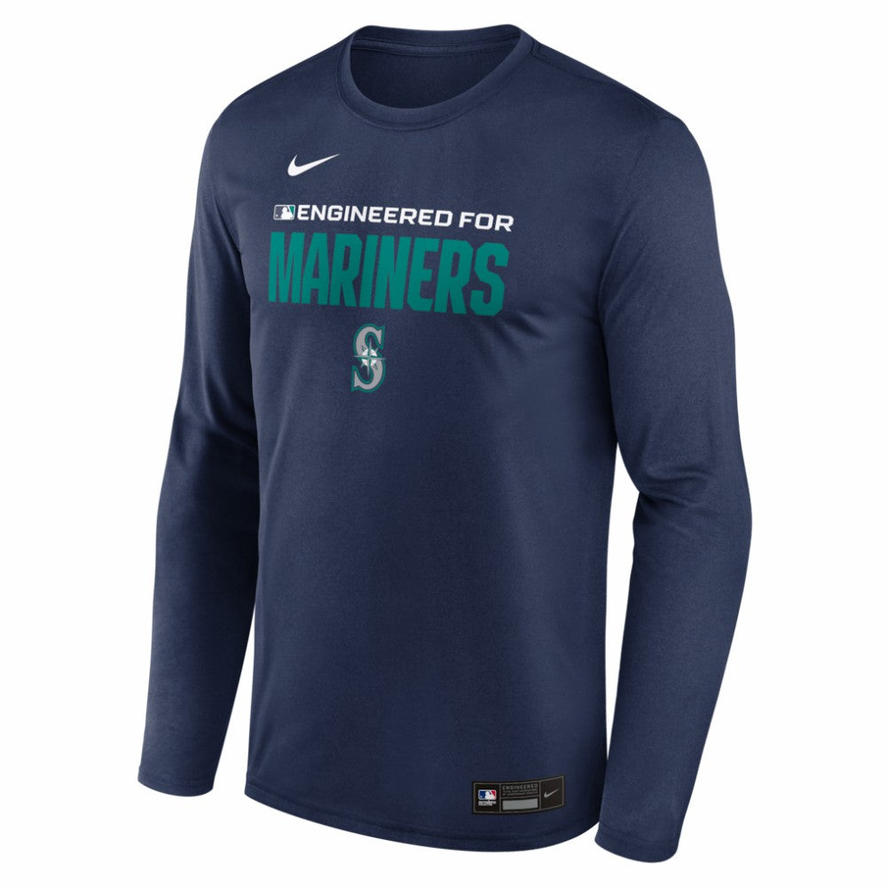 Seattle Mariners Nike Authentic Collection Legend Dri-FIT Long Sleeve T-Shirt - Navy - Nike Sale