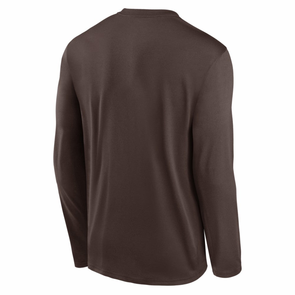 San Diego Padres Nike Authentic Collection Legend Dri-FIT Long Sleeve T-Shirt - Brown - Nike Lifestyle