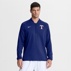 Texas Rangers Nike Authentic Collection Dri-FIT Raglan Half-Zip Pullover - Royal - Nike Sale
