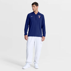 Texas Rangers Nike Authentic Collection Dri-FIT Raglan Half-Zip Pullover - Royal - Nike Sale