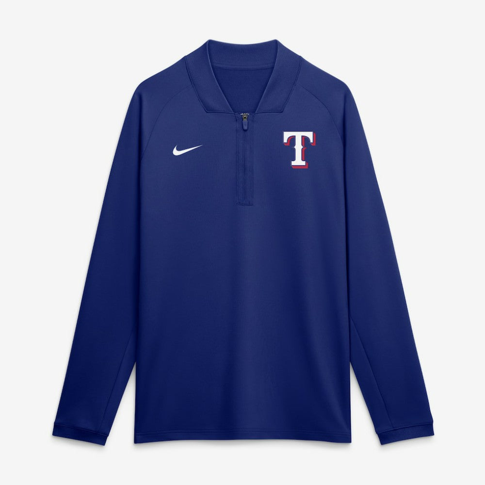 Texas Rangers Nike Authentic Collection Dri-FIT Raglan Half-Zip Pullover - Royal - Nike Sale