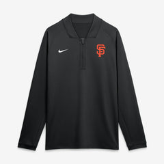 San Francisco Giants Nike Authentic Collection Dri-FIT Raglan Half-Zip Pullover - Black - Nike Sale