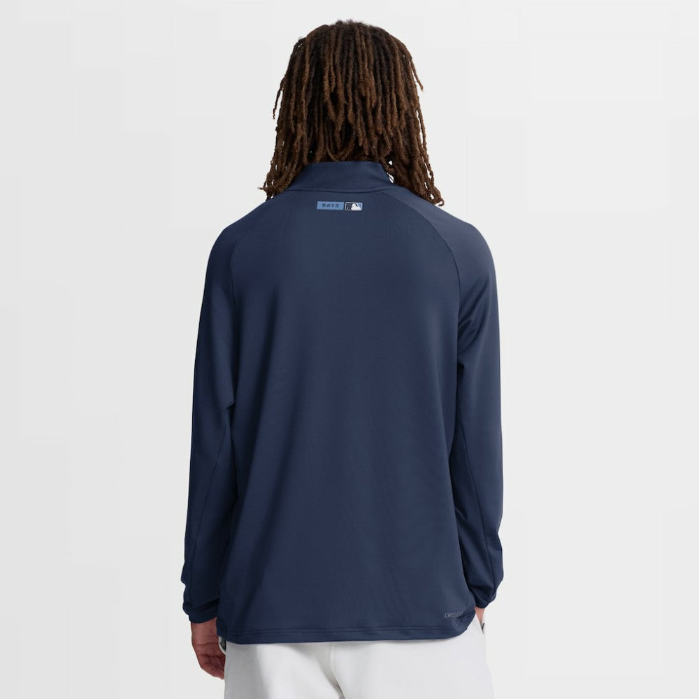 Tampa Bay Rays Nike Authentic Collection Dri-FIT Raglan Half-Zip Pullover - Navy - Nike Online