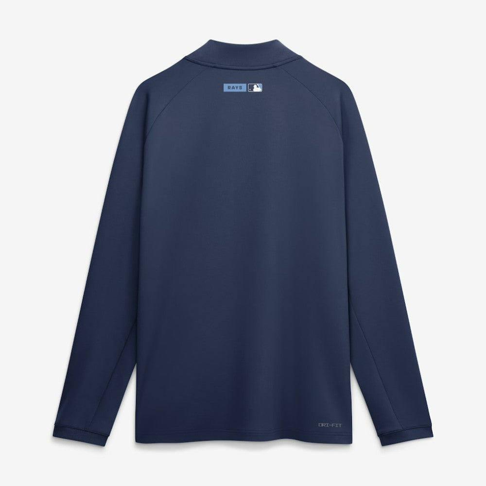 Tampa Bay Rays Nike Authentic Collection Dri-FIT Raglan Half-Zip Pullover - Navy - Nike Online