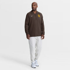 San Diego Padres Nike Authentic Collection Dri-FIT Raglan Half-Zip Pullover - Brown - Nike on Sale
