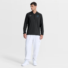 Miami Marlins Nike Authentic Collection Dri-FIT Raglan Half-Zip Pullover - Black - Nike Sale
