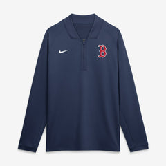 Boston Red Sox Nike Authentic Collection Dri-FIT Raglan Half-Zip Pullover - Navy - Nike on Sale