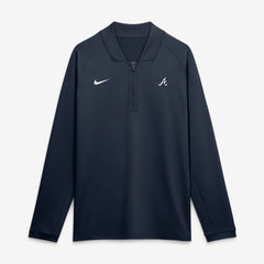 Atlanta Braves Nike Authentic Collection Dri-FIT Raglan Half-Zip Pullover - Navy - Nike on Sale