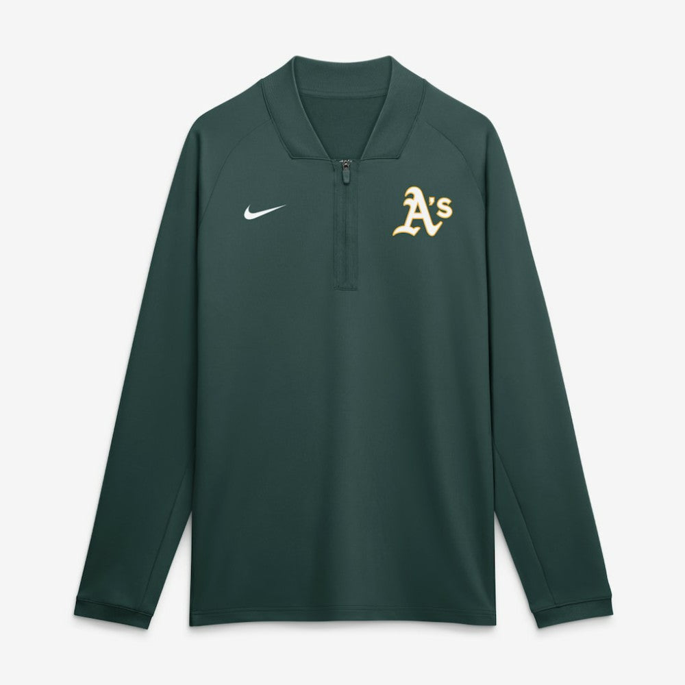 Athletics Nike Authentic Collection Dri-FIT Raglan Half-Zip Pullover - Green - Nike Discount