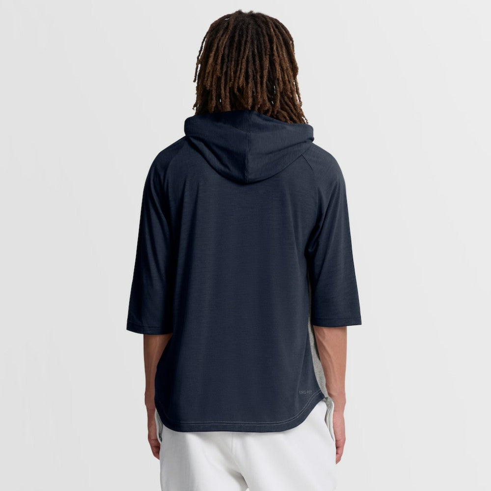 Atlanta Braves Nike Authentic Collection Flux Dri-FIT Raglan 3/4-Sleeve Hooded T-Shirt - Gray - Nike Sale