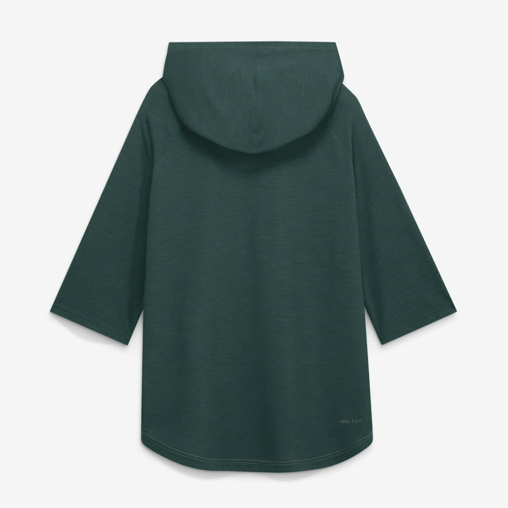 Athletics Nike Authentic Collection Flux Dri-FIT Raglan 3/4-Sleeve Hooded T-Shirt - Gray - Nike Sale