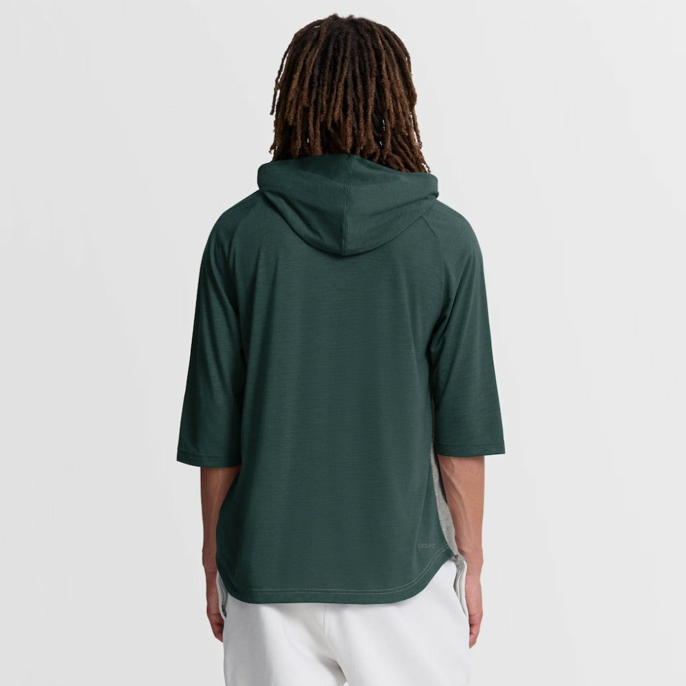 Athletics Nike Authentic Collection Flux Dri-FIT Raglan 3/4-Sleeve Hooded T-Shirt - Gray - Nike Sale