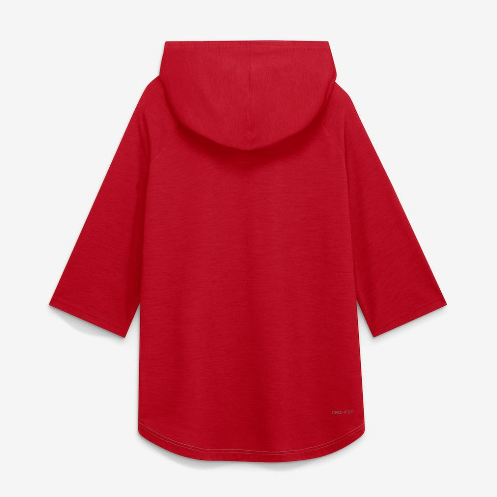 St. Louis Cardinals Nike Authentic Collection Flux Dri-FIT Raglan 3/4-Sleeve Hooded T-Shirt - Gray - Nike Lifestyle