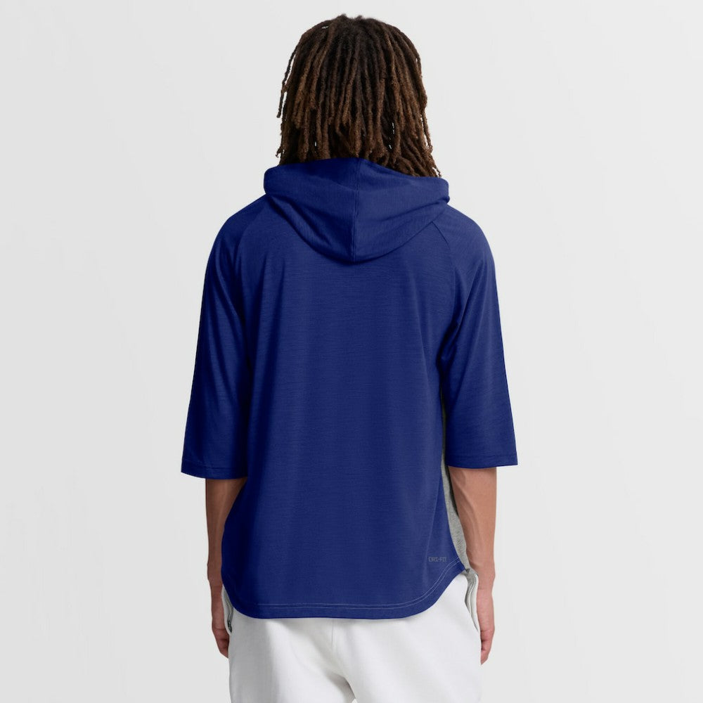 Texas Rangers Nike Authentic Collection Flux Dri-FIT Raglan 3/4-Sleeve Hooded T-Shirt - Gray - Nike Online