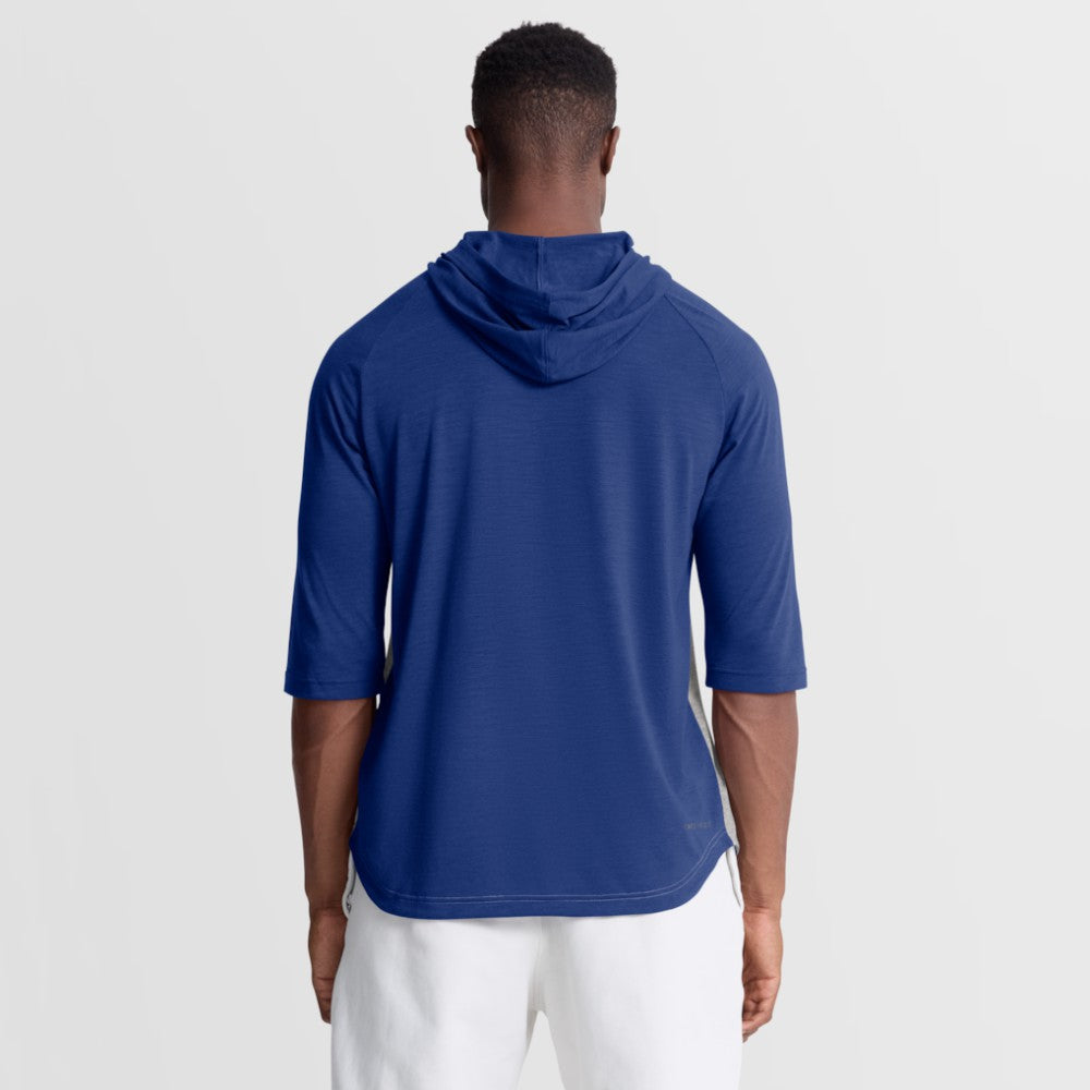 New York Mets Nike Authentic Collection Flux Dri-FIT Raglan 3/4-Sleeve Hooded T-Shirt - Gray - Nike on Sale