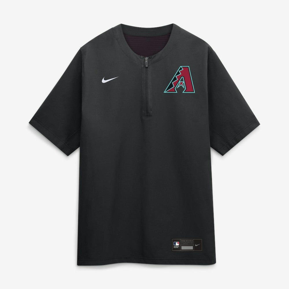 Arizona Diamondbacks Nike Authentic Collection Dri-FIT Quarter-Zip Windshirt - Black - Nike Discount