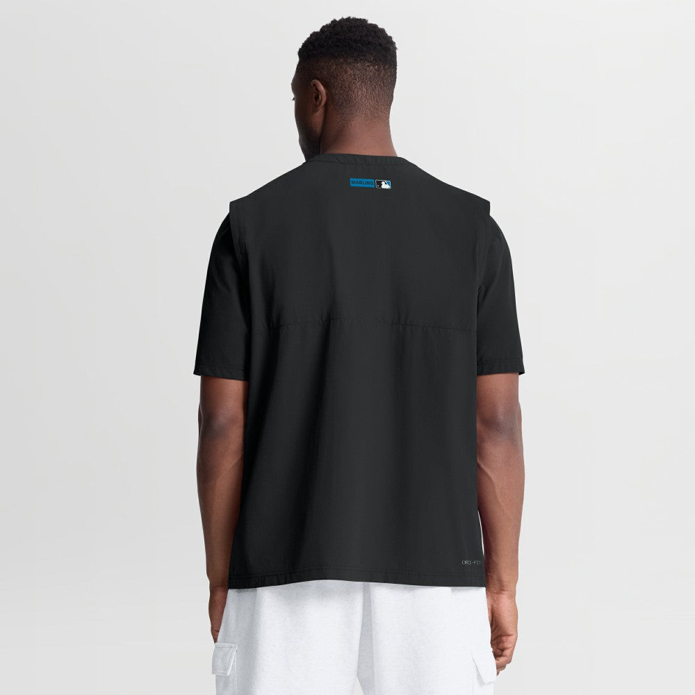 Miami Marlins Nike Authentic Collection Dri-FIT Quarter-Zip Windshirt - Black - Nike Online