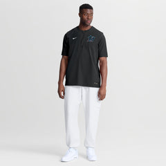 Miami Marlins Nike Authentic Collection Dri-FIT Quarter-Zip Windshirt - Black - Nike Online