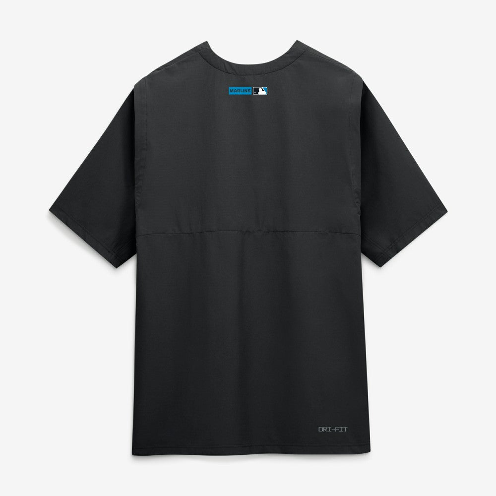Miami Marlins Nike Authentic Collection Dri-FIT Quarter-Zip Windshirt - Black - Nike Online
