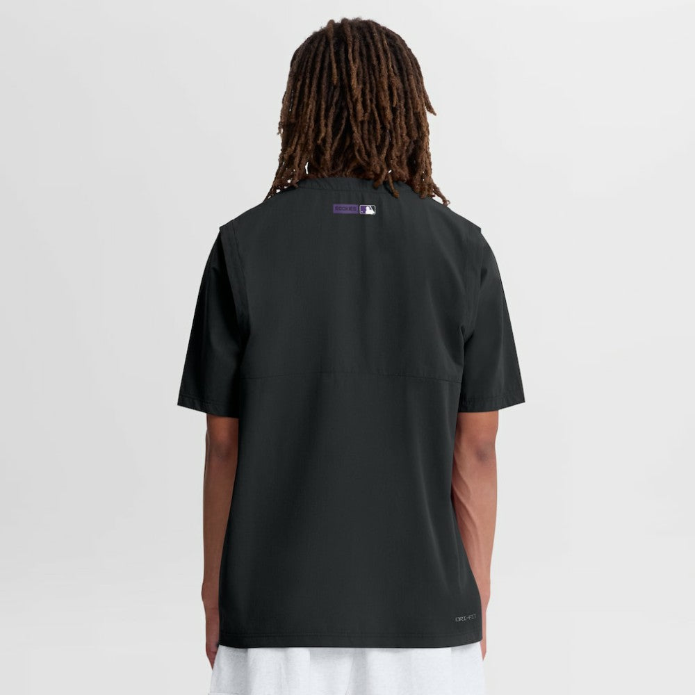 Colorado Rockies Nike Authentic Collection Dri-FIT Quarter-Zip Windshirt - Black - Nike Sale