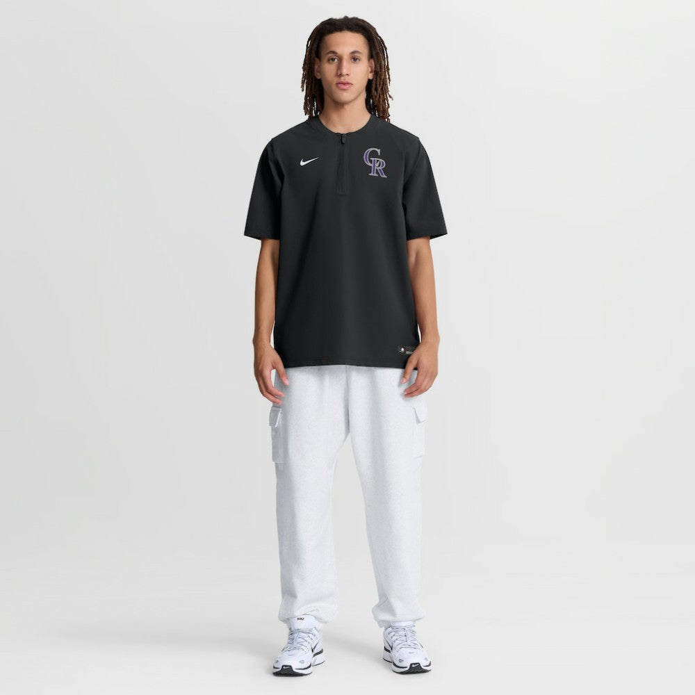 Colorado Rockies Nike Authentic Collection Dri-FIT Quarter-Zip Windshirt - Black - Nike Sale