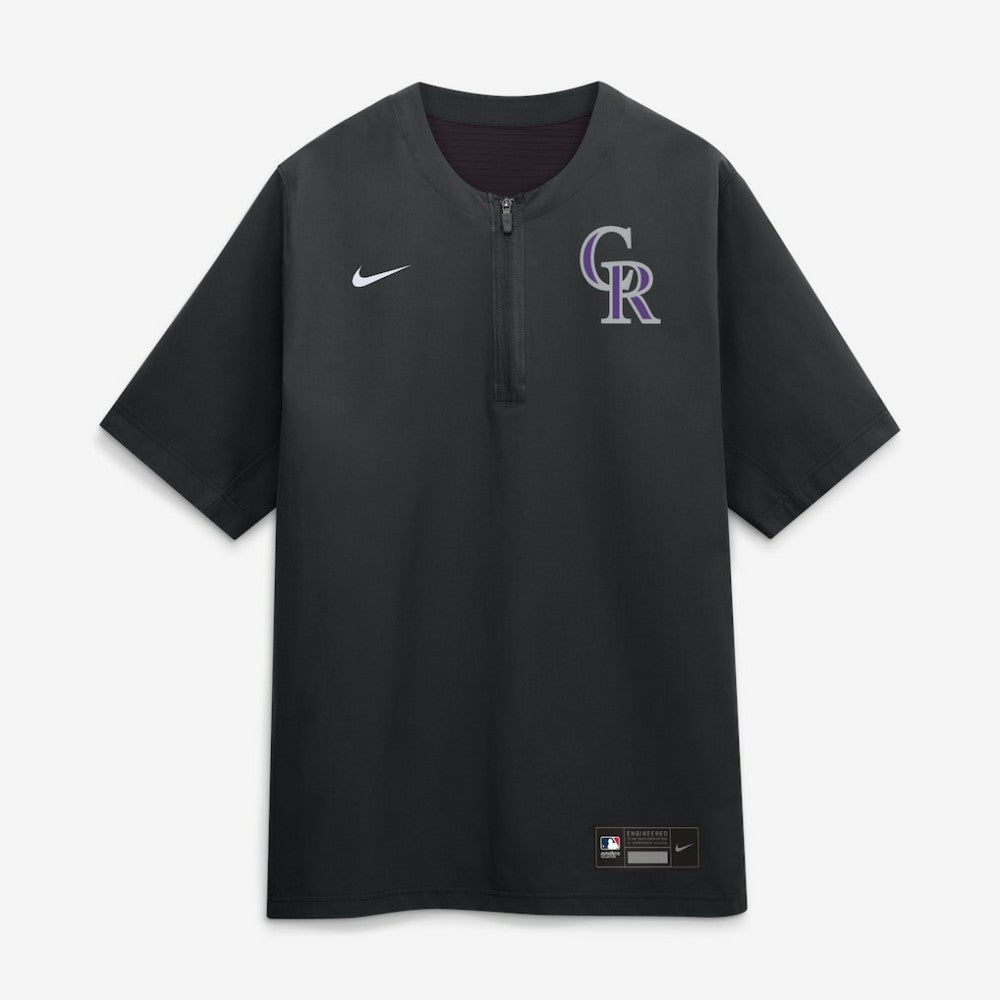 Colorado Rockies Nike Authentic Collection Dri-FIT Quarter-Zip Windshirt - Black - Nike Sale