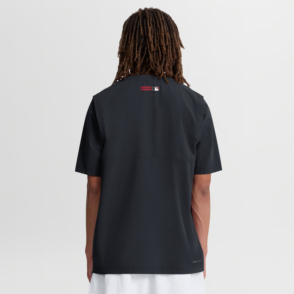 Cleveland Guardians Nike Authentic Collection Dri-FIT Quarter-Zip Windshirt - Navy - Nike Online